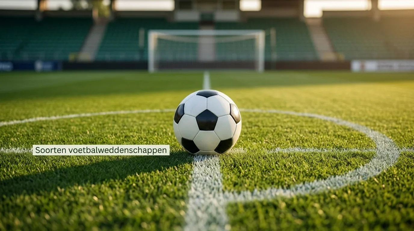 Overzicht van verschillende soorten voetbalweddenschappen met markttypes en voorbeelden